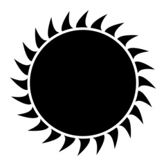 Vector Sun Glyph Icon Design