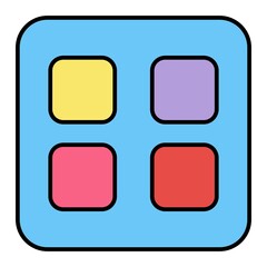 Vector Apps Filled Outline Icon Design