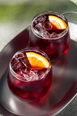 Boozy Refreshing Cold Red Wine Spritzer