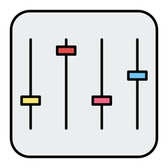 Vector Controls Filled Outline Icon Design