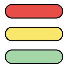 Vector Menu Filled Outline Icon Design