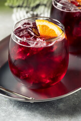 Boozy Refreshing Cold Red Wine Spritzer
