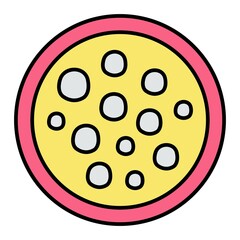 Vector Cell Filled Outline Icon Design