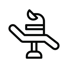 dental chair icon illustration vector graphic
