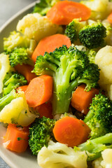 Healthy Organic Steamed Vegetables