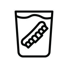 false teeth icon illustration vector graphic