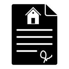Vector Property Registry Glyph Icon Design