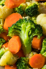 Healthy Organic Steamed Vegetables