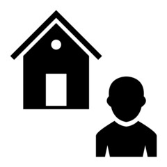 Vector Agent Glyph Icon Design