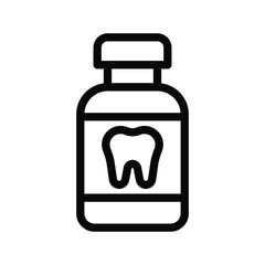 mouthwash icon illustration vector graphic