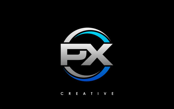 PX Letter Initial Logo Design Template Vector Illustration
