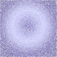 Hand painted background. Blue embossed pencil abstract texture. Monochrome.