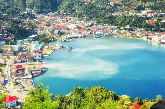 Overview of Jayapura, Papua, Indonesia