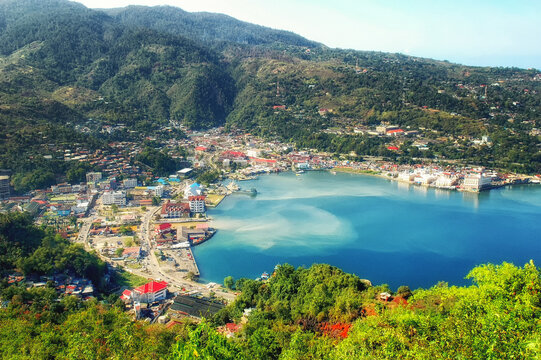 Overview of Jayapura, Papua, Indonesia