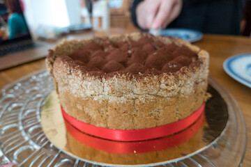 Tiramisu coffee flavoured Italian dessert