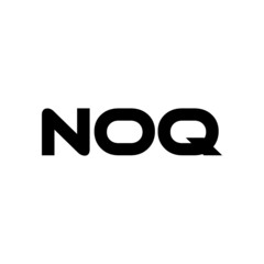NOQ letter logo design with white background in illustrator, vector logo modern alphabet font overlap style. calligraphy designs for logo, Poster, Invitation, etc.