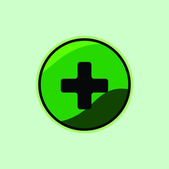 vector healthcare plus sign - medical symbol Sign logo simple icon design illustration