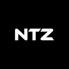 NTZ letter logo design with black background in illustrator, vector logo modern alphabet font overlap style. calligraphy designs for logo, Poster, Invitation, etc.