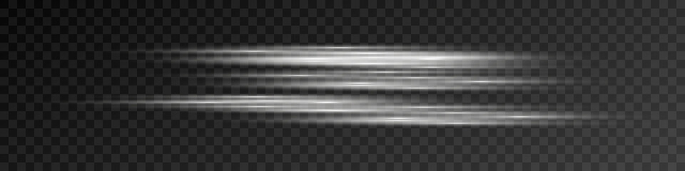 Horizontal lens flares pack. Laser beams, horizontal light rays.Beautiful light flares. PNG. Vector illustration