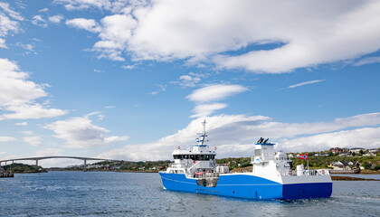 MS Viknatrans - Year of construction 2011 - well boat for transporting salmon smolt. The shipping...