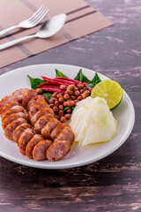 Thai sausage favorite street food