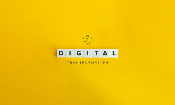 Digital Transformation Banner. Minimal Aesthetics.