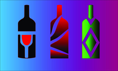 pack of bottle,3 different design