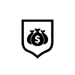 Money Protection icon isolated on white background