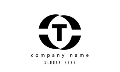 Obraz premium T creative single latter logo