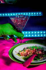 Alien Eating Dinner Club