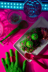 Alien Eating Dinner Club