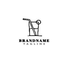 glasses logo cartoon black icon isolated vector illustration