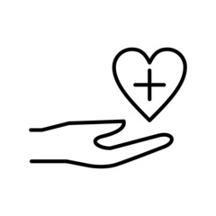 Health Care Vector Line Icon Design