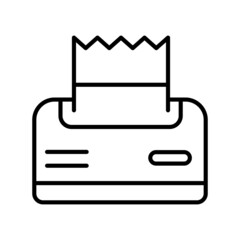 Tissue box Vector Line Icon Design