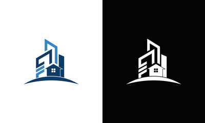 Real estate and building house logo icon Template