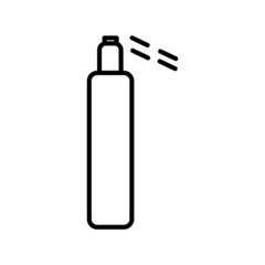 Cleaning Spray Vector Line Icon Design