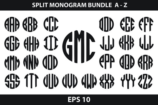 Circle Monogram Font Images – Browse 532,575 Stock Photos, Vectors, and  Video