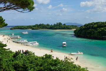 Kabira Bay in Ishigaki island, Okinawa, Japan
