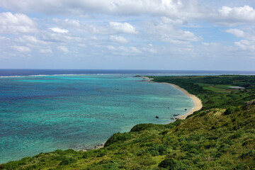 Fototapeta na wymiar Hirakubozaki in Ishigaki island, Okinawa, Japan