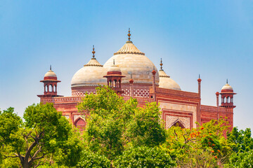 Fototapeta na wymiar Taj Mahal Mahal Kau Ban Mosque Agra Uttar Pradesh India.
