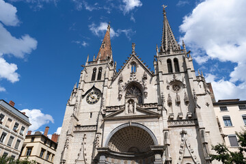 Obraz premium Cathédrale Saint-Jean à Lyon, France