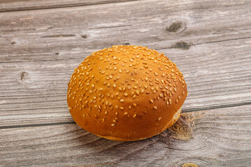 Burger bun with sesame seeds