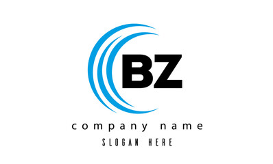 Obraz premium technology BZ latter logo vector