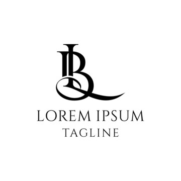 initial BL Logo Design vector