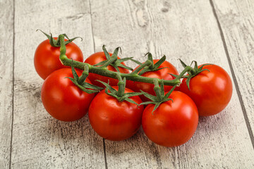 Fresh ripe cherry tomato branch
