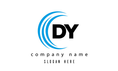 creative technology DY latter logo vector