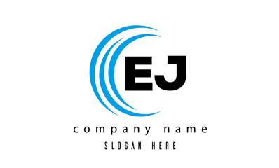 creative technology EJ latter logo vector