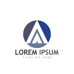 A Letter icon Template