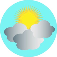 Sun in the clouds
