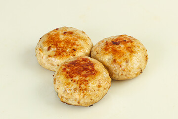 Homemade roasted cutlet minced meat